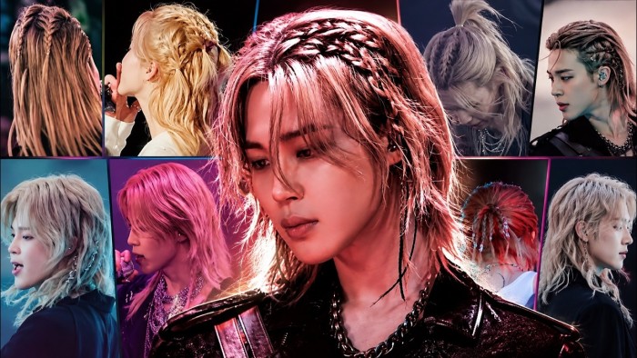 😱🩶 JIMIN’S SILVER BRAIDS WITH BLACK RIBBONS IGNITE TOTAL FRENZY AT GILLETTE STADIUM — The Stunning Look That Left ARMY Speechless! 🔥💜