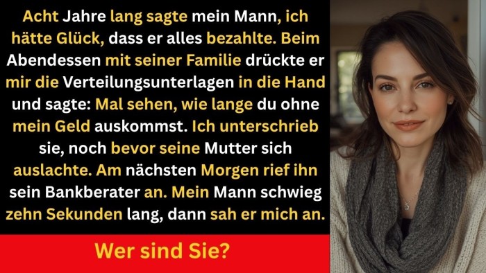 Sieben Jahre lang hielt er mich für ein Anhängsel. Doch an jenem Abend erfuhr er, wer die Fäden wirklich in der Hand hielt.